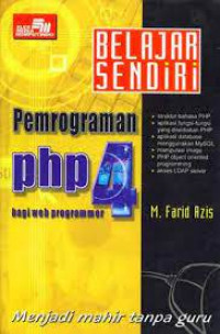 belajar sendiri pemrograman php 4 bagi web programmer
