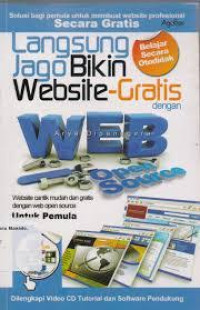 langsung jago bikin website gratis dengan web open source