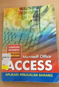 microsoft office access aplikasi penjualan barang